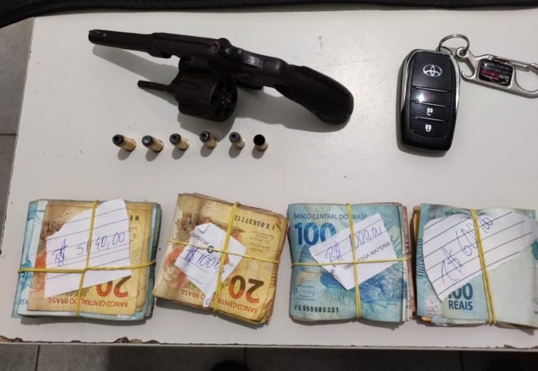 Homem é preso com arma e mais de R$ 7 mil em Lagarto