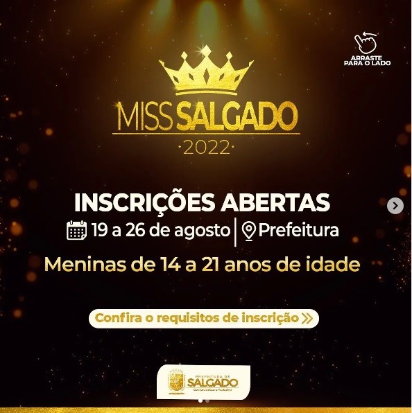 Prefeitura impede mães e divorciadas de participarem do Miss Salgado 2022