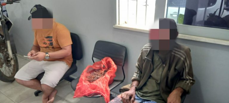 Dois homens vão parar na delegacia após furto de fios no Parque de Exposições