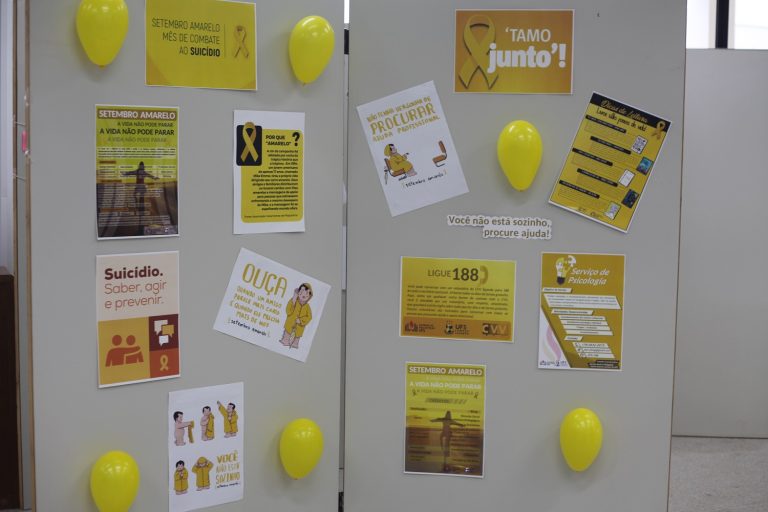 Bilag realiza exposições sobre Setembro Amarelo e Setembro Azul