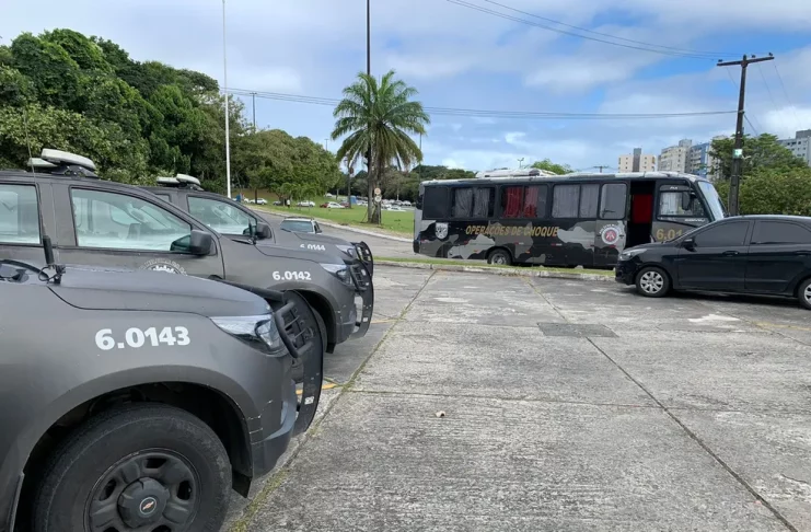 PMs são alvo de operação contra extorsão, roubo e invasão de casas na Bahia — Foto: Rafael Rodrigues/SSP-BA