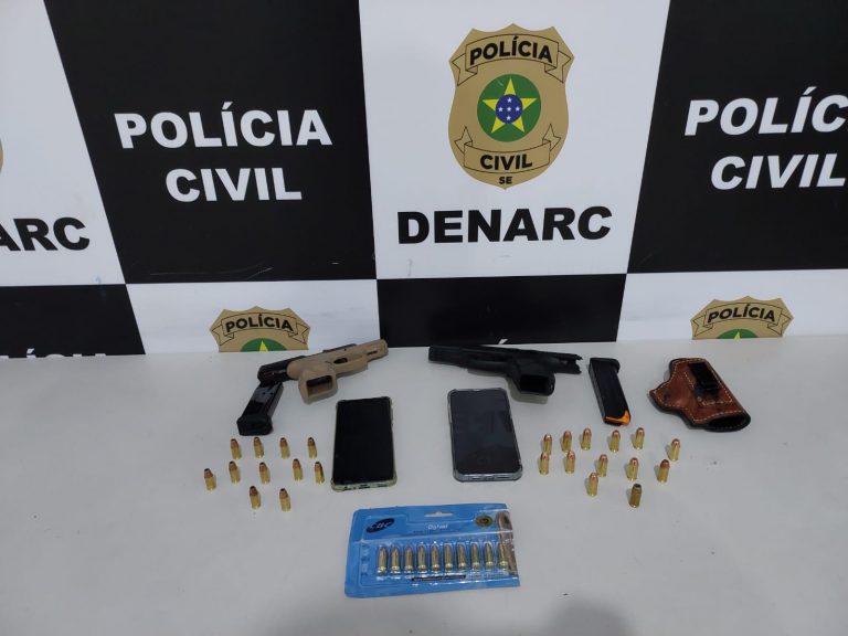 Dupla alagoana é presa por suspeita de fornecer armas a traficantes de Sergipe