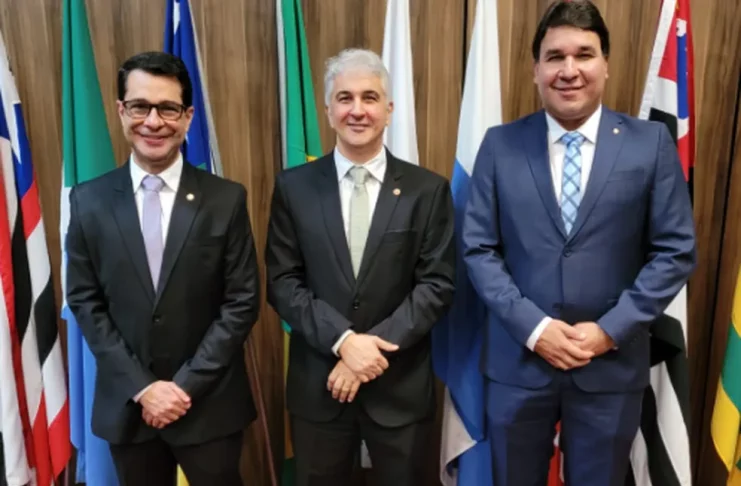 Nilzir Soares Vieira Júnior, Cabral Machado Neto e Etélio de Carvalho Prado Júnior — Foto: MP/SE