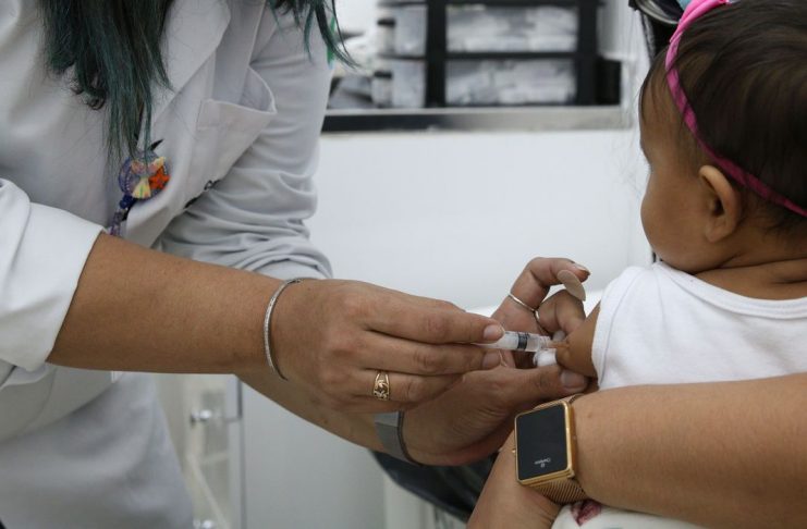 Vacinação infantil.(Foto: Rovena Rosa)