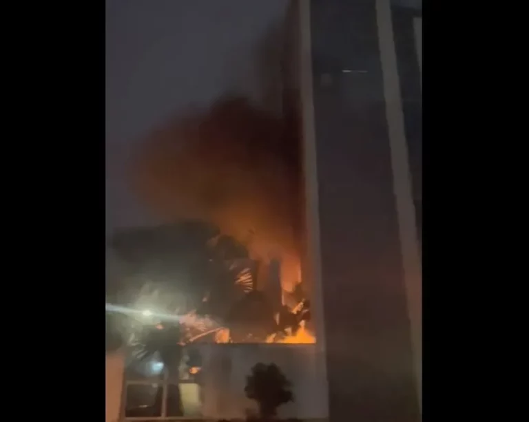 Incêndio em hotel deixa 9 pessoas feridas em São Francisco do Sul