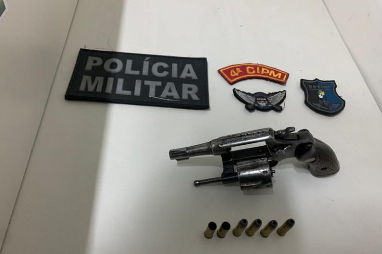 PM apreende arma de fogo após tentativa de homicídio em Simão Dias