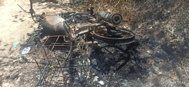 Moradores do Jenipapo têm motos incendiadas durante pescaria