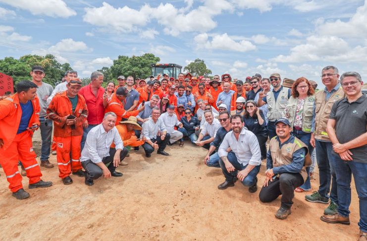 Sergipe (SE) 15-02-2023  Cerimônia alusiva de visita a frente de trabalho para duplicação da BR 101. Fotos Ricardo Stuckert/ PR