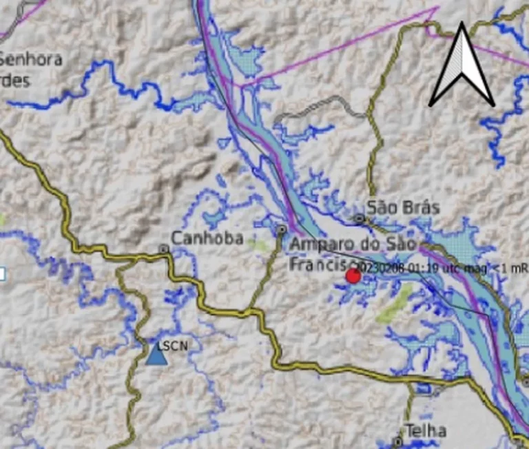 Tremores de terra são registrados no município de Amparo de São Francisco