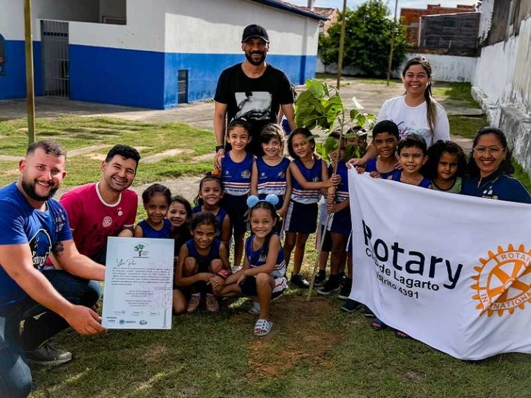 Prefeitura de Lagarto e Rotary realizam a ação ambiental com estudantes da Rede Municipal