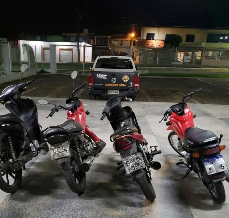 DTTU apreende motocicletas de origem duvidosa em Lagarto