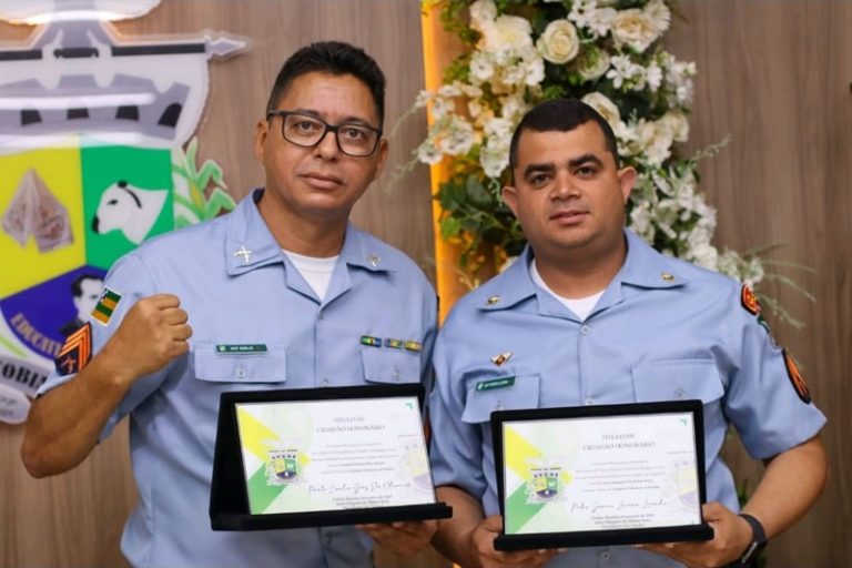 Sargentos da Polícia Militar recebem título de cidadão tobiense