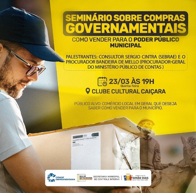 Simão Dias promove curso para quem quer vender para o Município