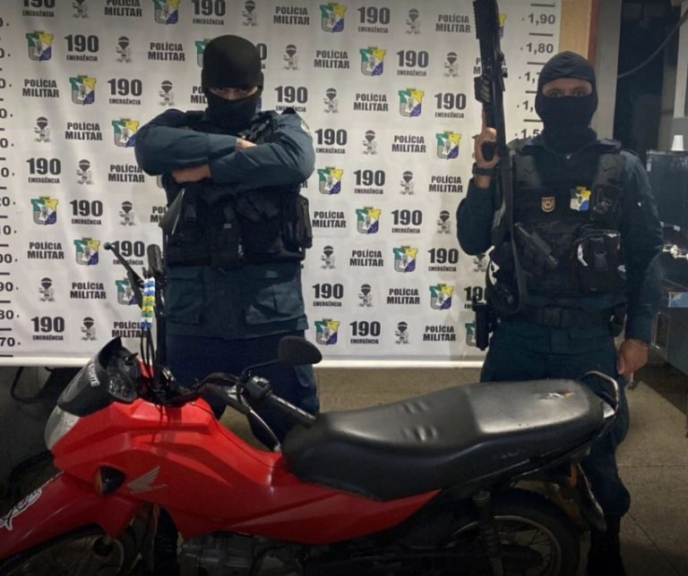 7ºBPM recupera moto roubada e adulterada em Lagarto