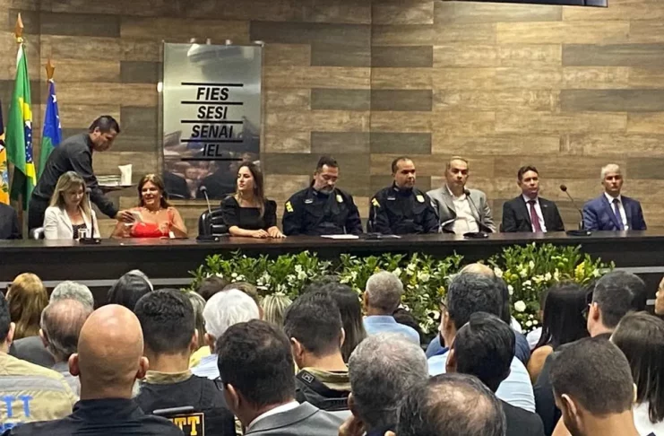 Posse do novo superintendente — Foto: Anna Fontes/TV Sergipe