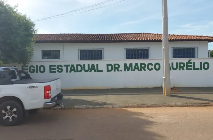 Colégio Estadual Dr. Marco Aurélio em Santa Tereza de Goiás — Foto: Reprodução/Redes Sociais