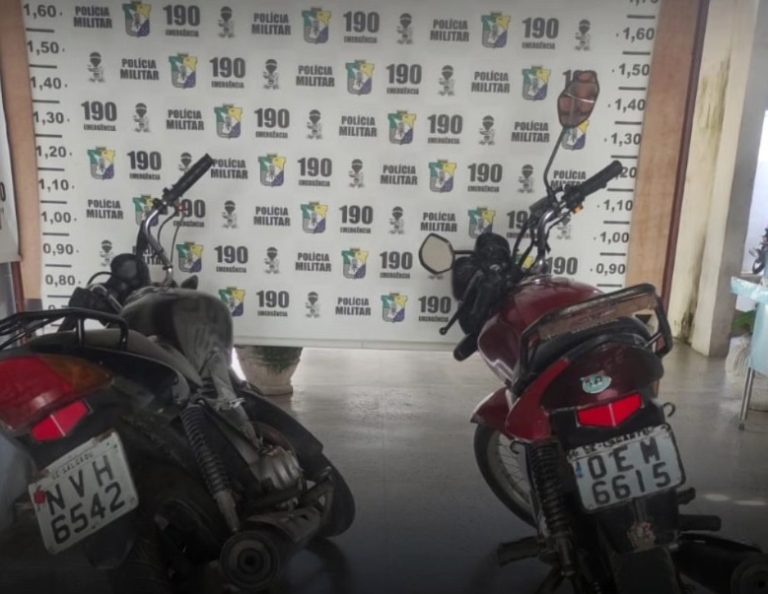 7ºBPM apreende moto suspeita de ser usada em assaltos