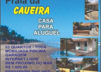 Aluga-se casa na Praia da Caueira