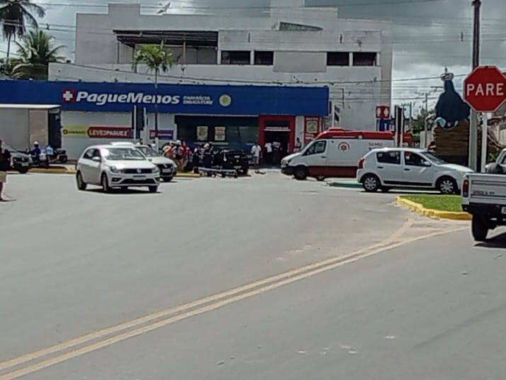 Mulher é vítima de acidente no trevo que dá acesso a Riachão do Dantas