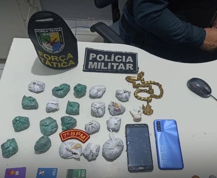 Dois homens e uma mulher são presos por tráfico de drogas em Lagarto