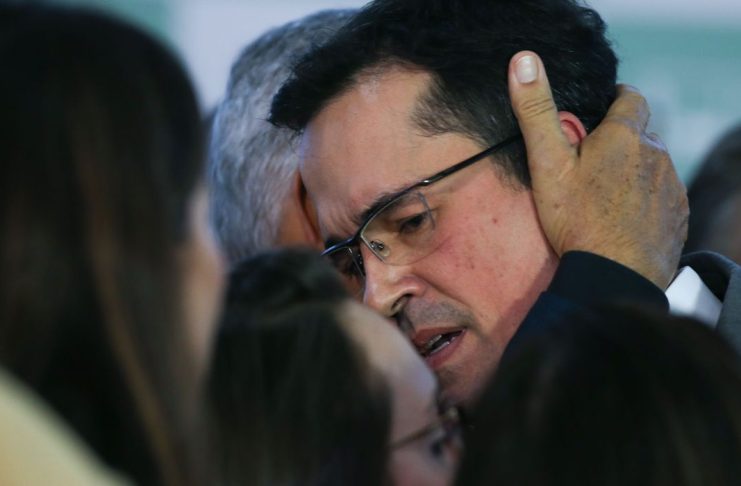 Brasília (DF) 17/05/2023 Ex-Deputado cassado, Deltan Dallagnol, durante pronunciamento no salão verde da Câmara. Foto Lula Marques/ Agência Brasil.