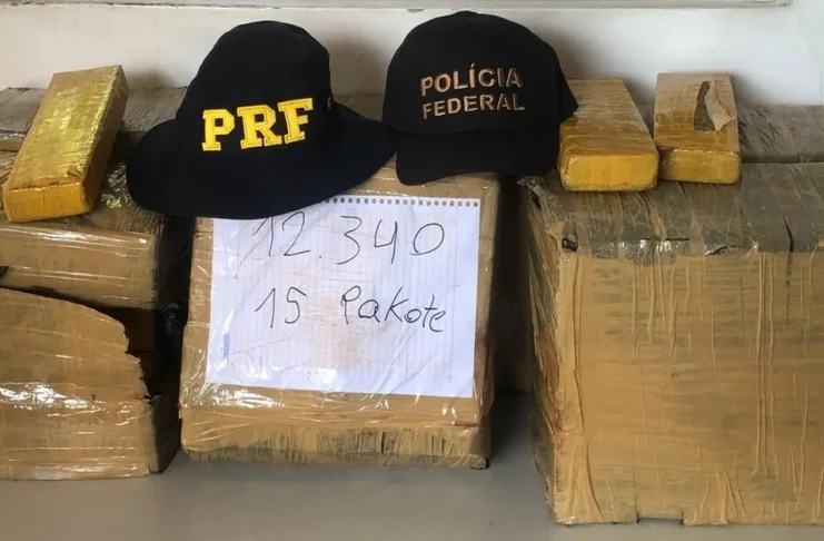 Cerca de 100 quilos de maconha paraguaia são apreendidos em Sergipe — Foto: PF/SE