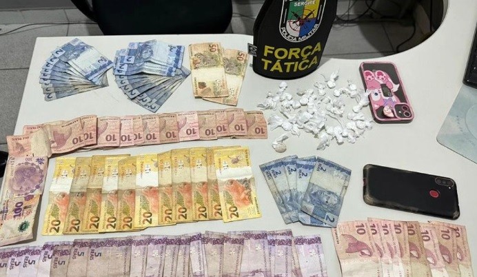 Três pessoas são presas por tráfico de drogas na cidade de Lagarto