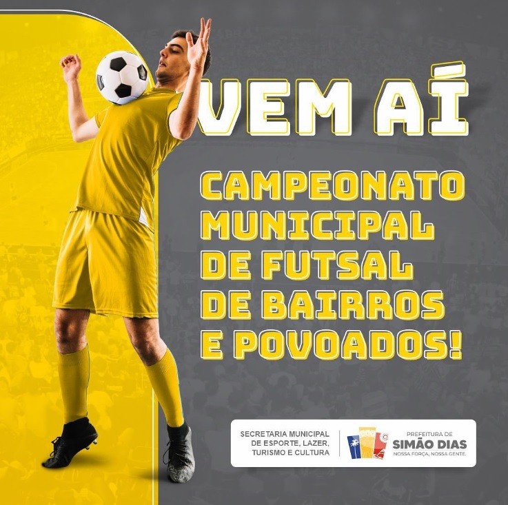 Simão Dias anuncia Campeonato de Futsal de Bairros e Povoados