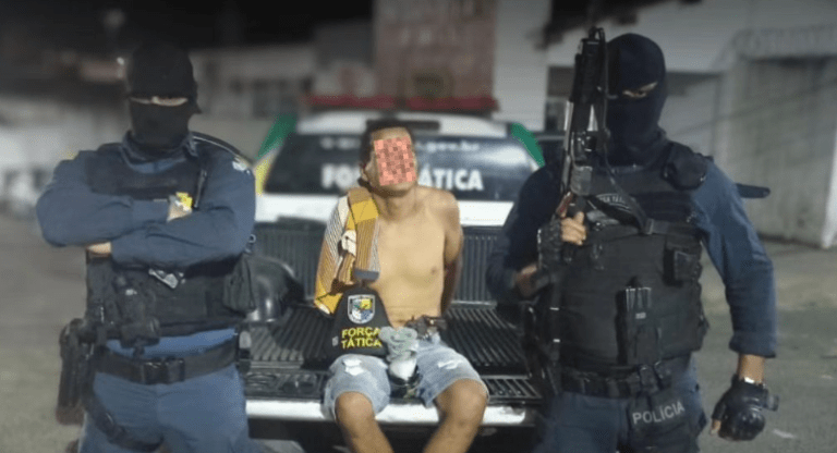 7ºBPM prende suspeito de ameaçar moradores da zona rural de Lagarto
