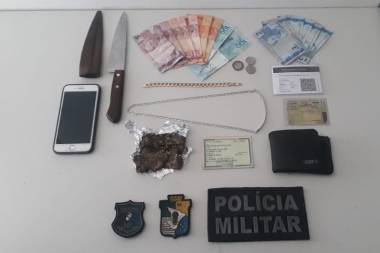 PM prende dois homens por tráfico de drogas em Simão Dias
