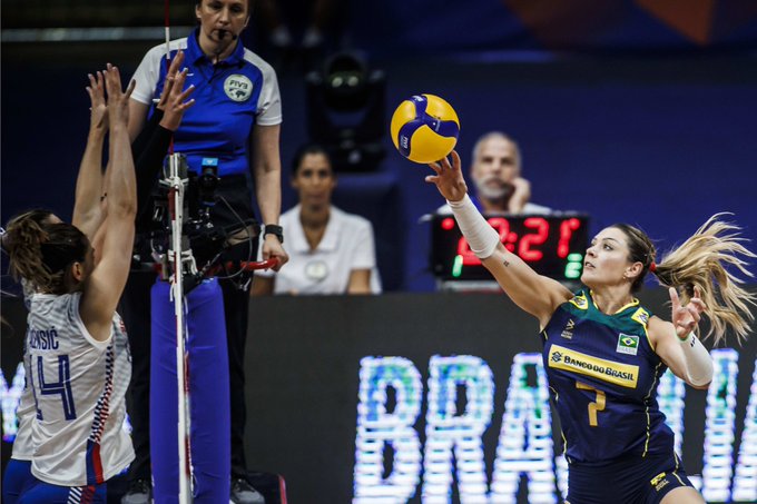 Liga das Nações: Brasil derrota bicampeã mundial Sérvia