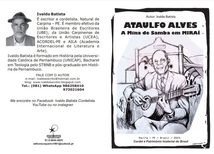 Cordelista Ivaldo Batista publica homenagem a Ataulfo Alves