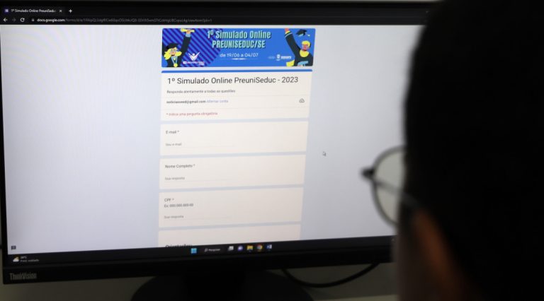 Governo de SE disponibiliza primeiro Simulado On-line para Enem 2023