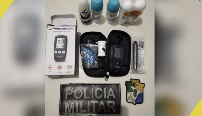 Polícia Militar prende suspeito de furtar farmácias em Lagarto