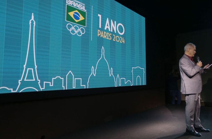 São Paulo (SP) 26/07/2023 - Comitê Olímpico Brasileiro (COB) realiza evento para marcar 1 ano para os Jogos Olímpicos Paris 2024. 
Foto: Paulo Pinto/ Agência Brasil