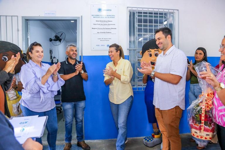 Prefeitura de Lagarto entrega mais uma escola totalmente reformada