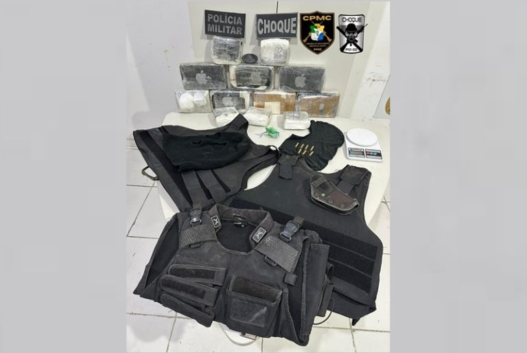 Polícia apreende 10kg de cocaína e dois coletes balísticos em SE