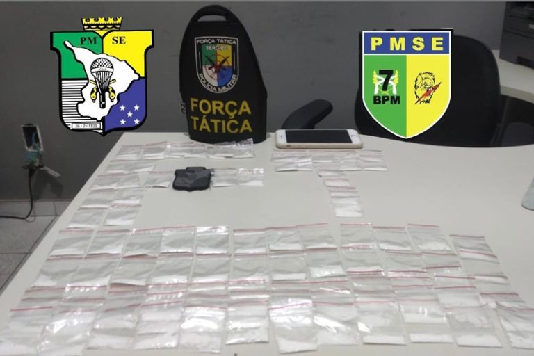 Homem é preso por tráfico de drogas na cidade de Lagarto