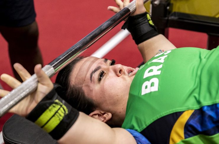22.08.21 - MARIANA D’ANDREA - Treino do Halterofilismo no Tokyo International Forum. Foto: Ale Cabral/CPB.