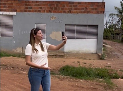 Prefeita Hilda Ribeiro anuncia pavimentação no povoado Itaperinha