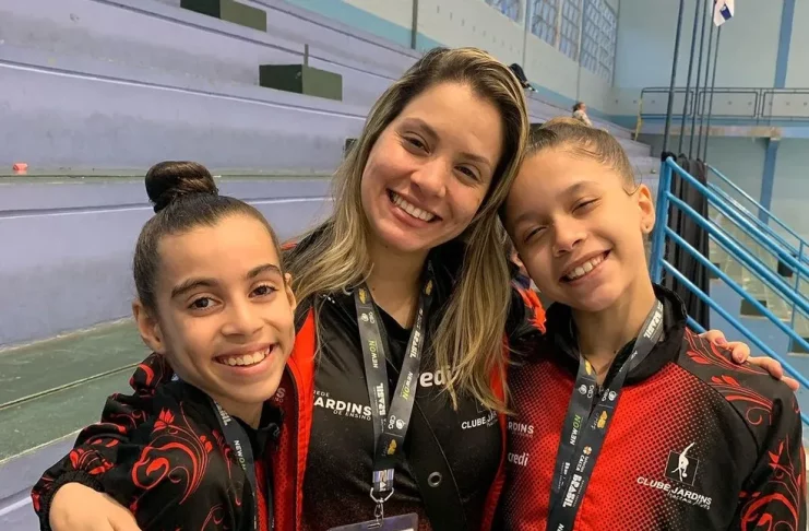 Atletas sergipanas convocadas junto com a técnica Iracema Alves — Foto: Divulgação/Colégio e Clube Jardins Iracema Alves