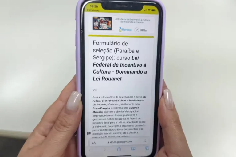 Energisa oferece curso gratuito para capacitação na Lei Rouanet