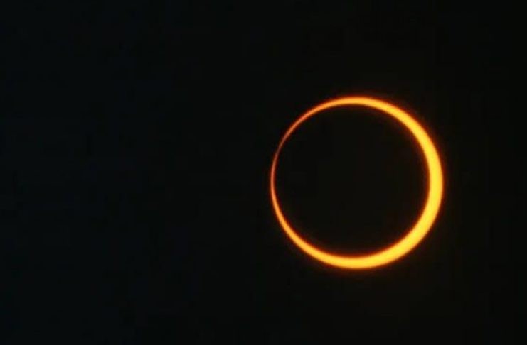 Sergipe está entre os estados onde será possível observar o eclipse solar anelar / Foto: Nasa