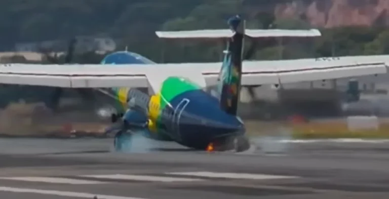 Avião que fazia rota Aracaju-Recife bate cauda na hora do pouso