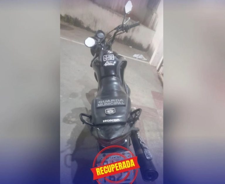 Moto roubada em 2019 é recuperada pela Guarda Municipal de Lagarto