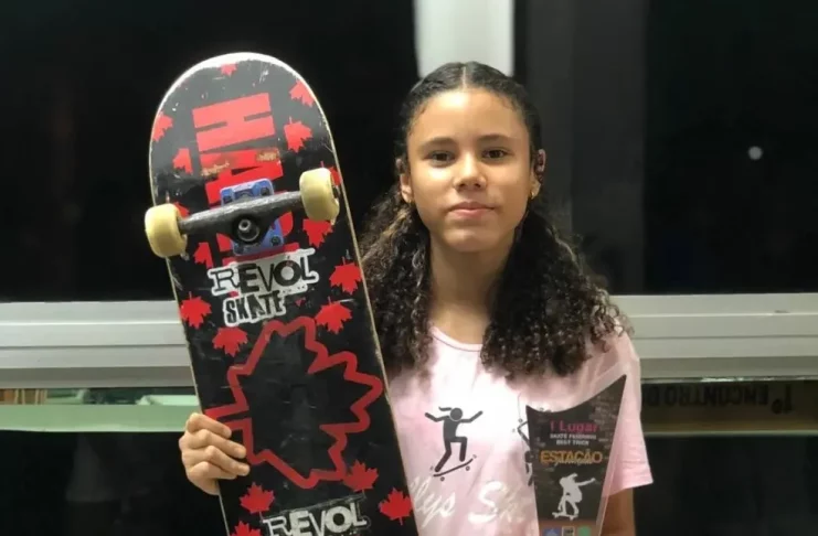 Camilly Victória vai representar Sergipe no Brasileiro de Skate — Foto: Arquivo pessoal