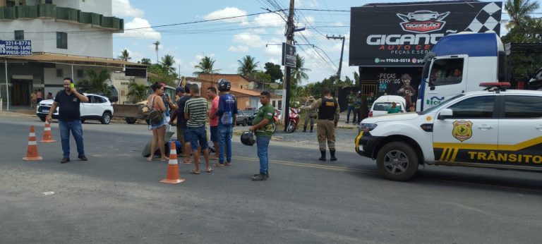 Colisão entre motos deixa feridos na cidade de Lagarto