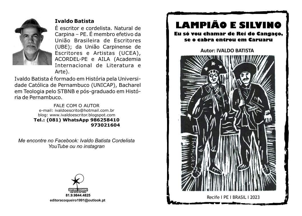 Cordelista Ivaldo Batista publica obra sobre Lampião e Silvino
