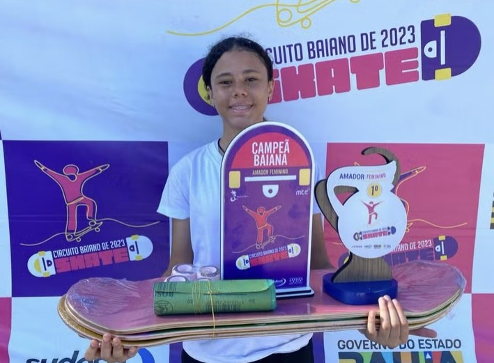 Sergipana é campeã do Circuito Baiano de Skate