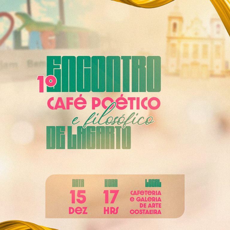 1º Café Poético e Filosófico de Lagarto será em dezembro